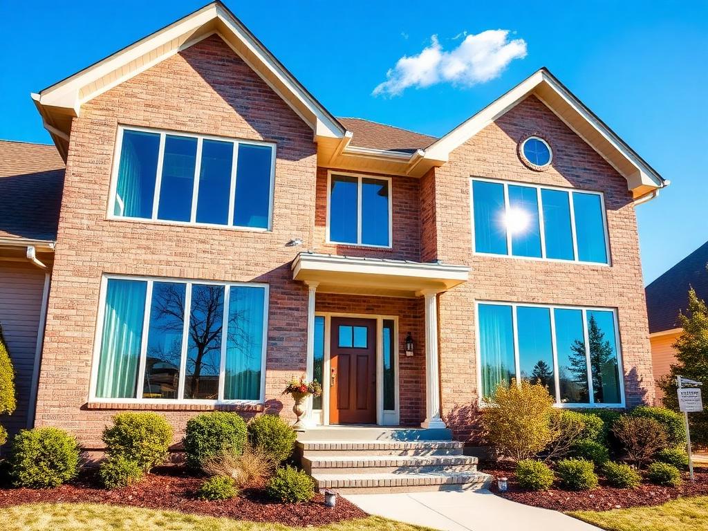 Beautiful home with sparkling clean windows